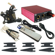 PS104006 Red Tattoo Power Supply w/ 1x Clip Cord and Flat Foot Pedal